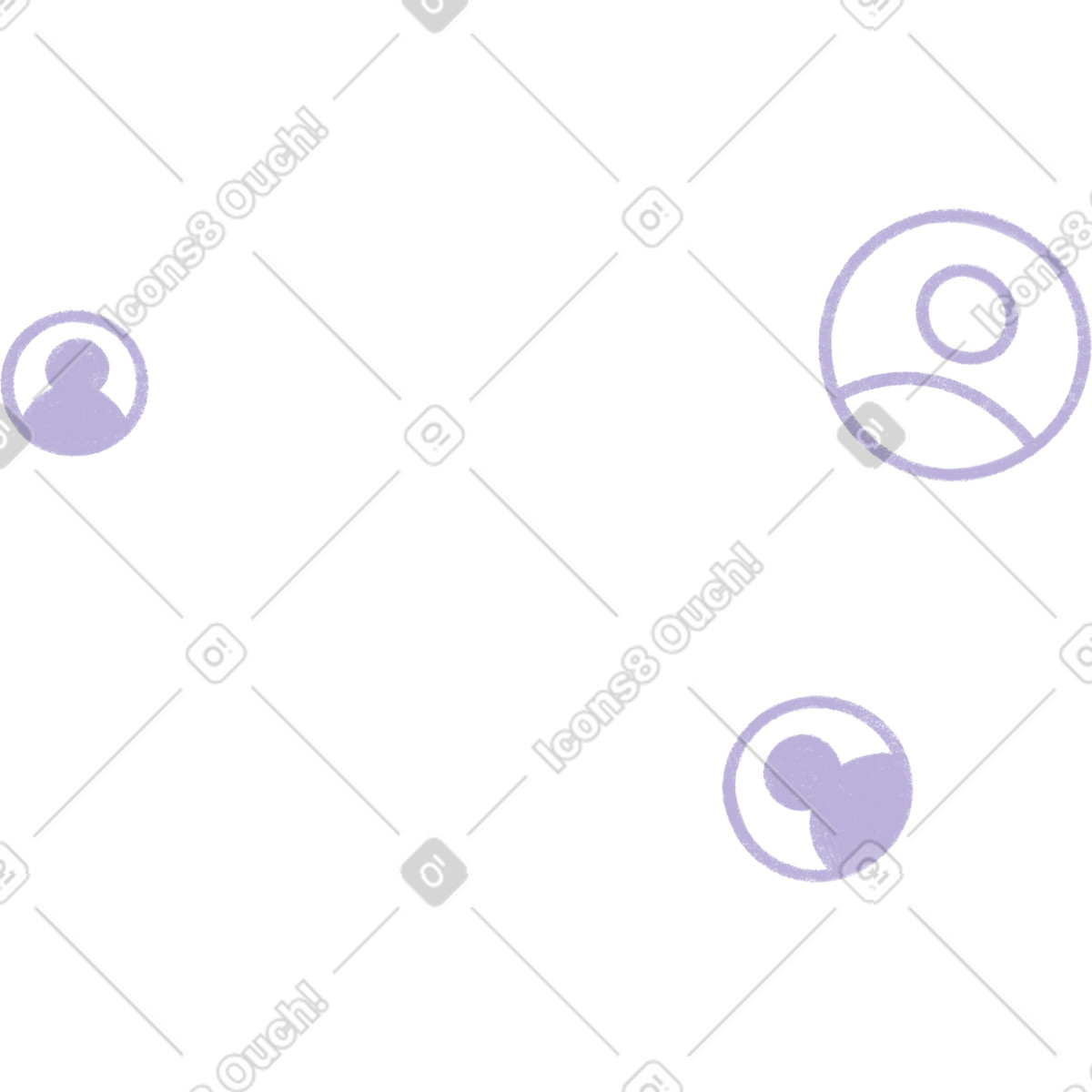 Icona utente lilla illustrazione in stile Tutti scarica in PNG, SVG