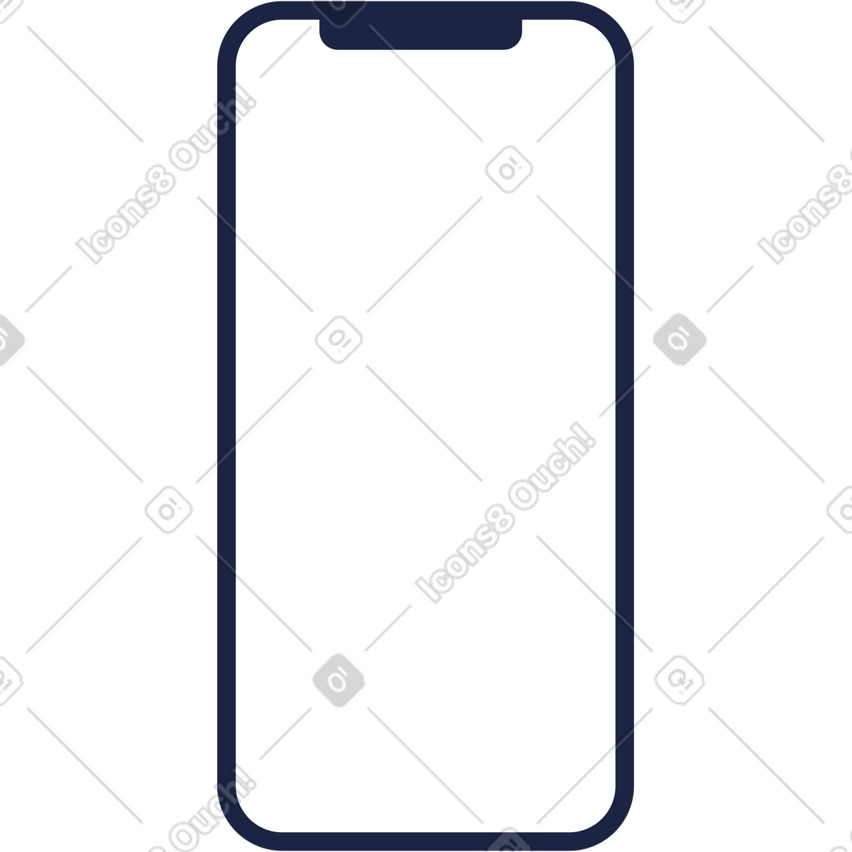 Illustration Téléphone intelligent dans le style Urban Line à télécharger aux formats PNG, SVG