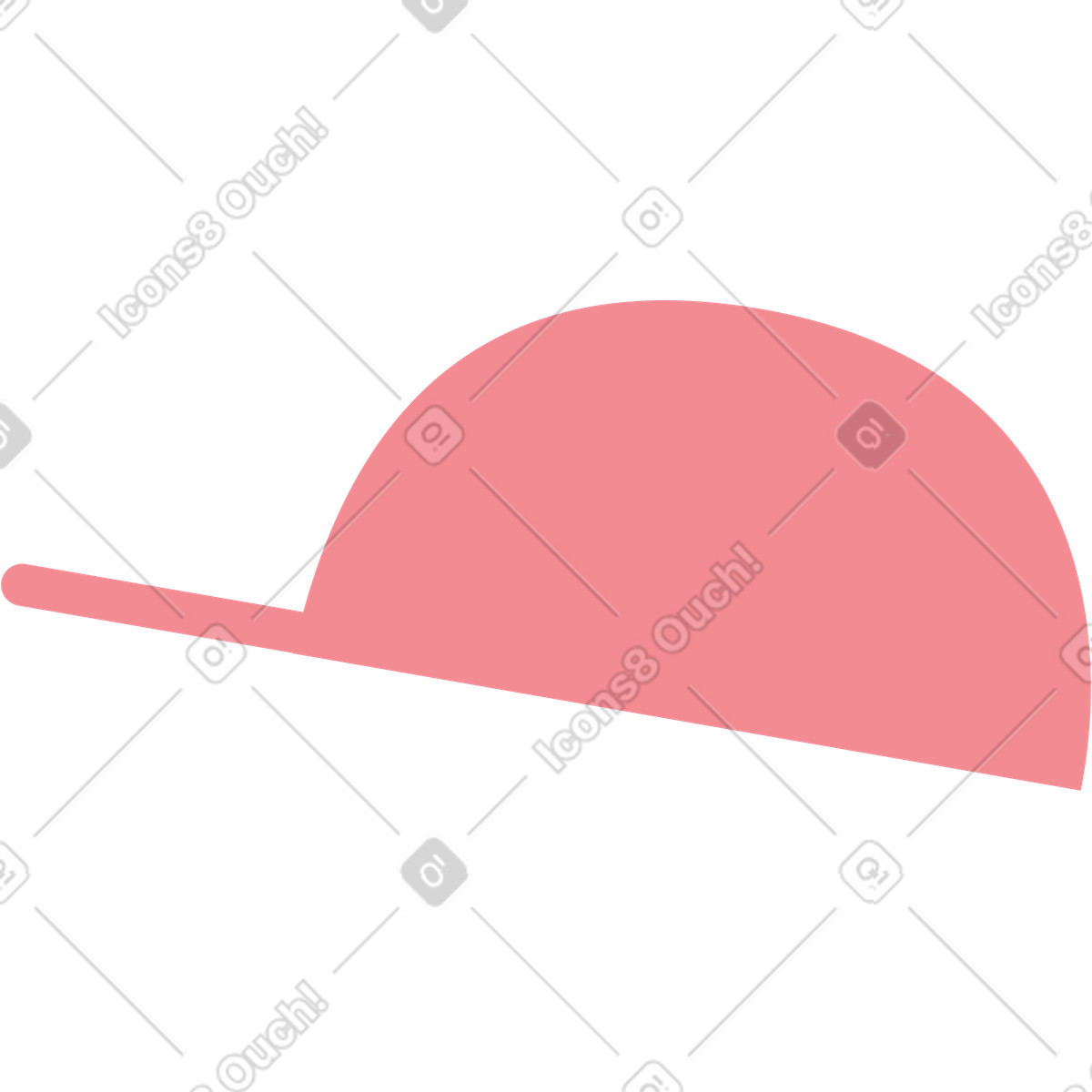 Ilustração de Boné entregador em no estilo Marginalia para baixar em PNG, SVG