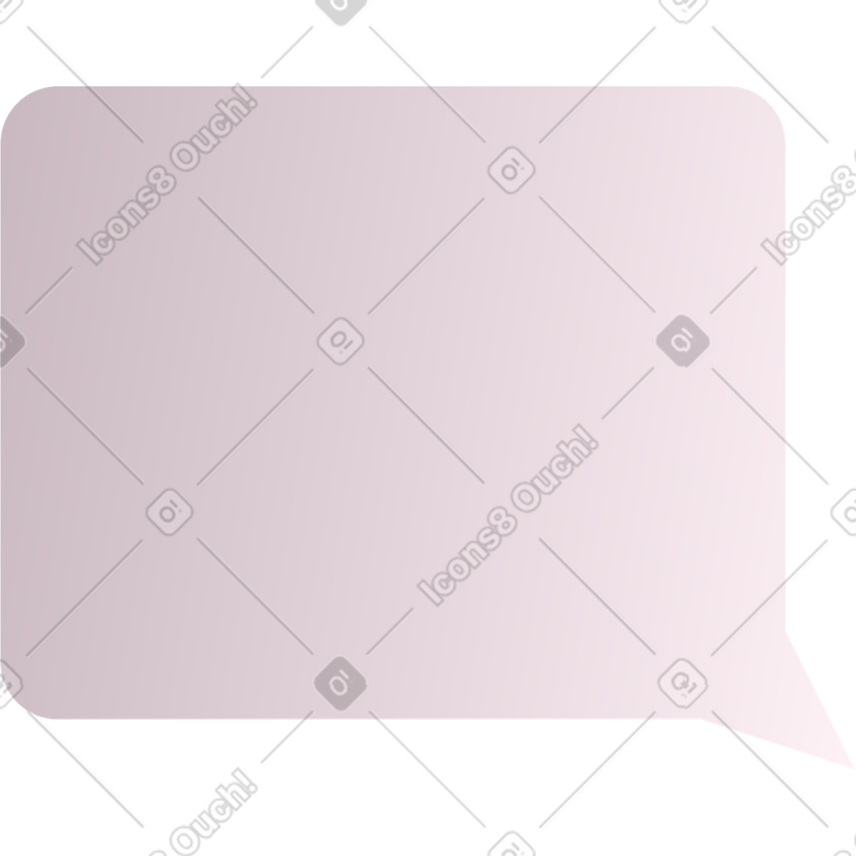 Speech bubble illustration in Silky style download in PNG, SVG