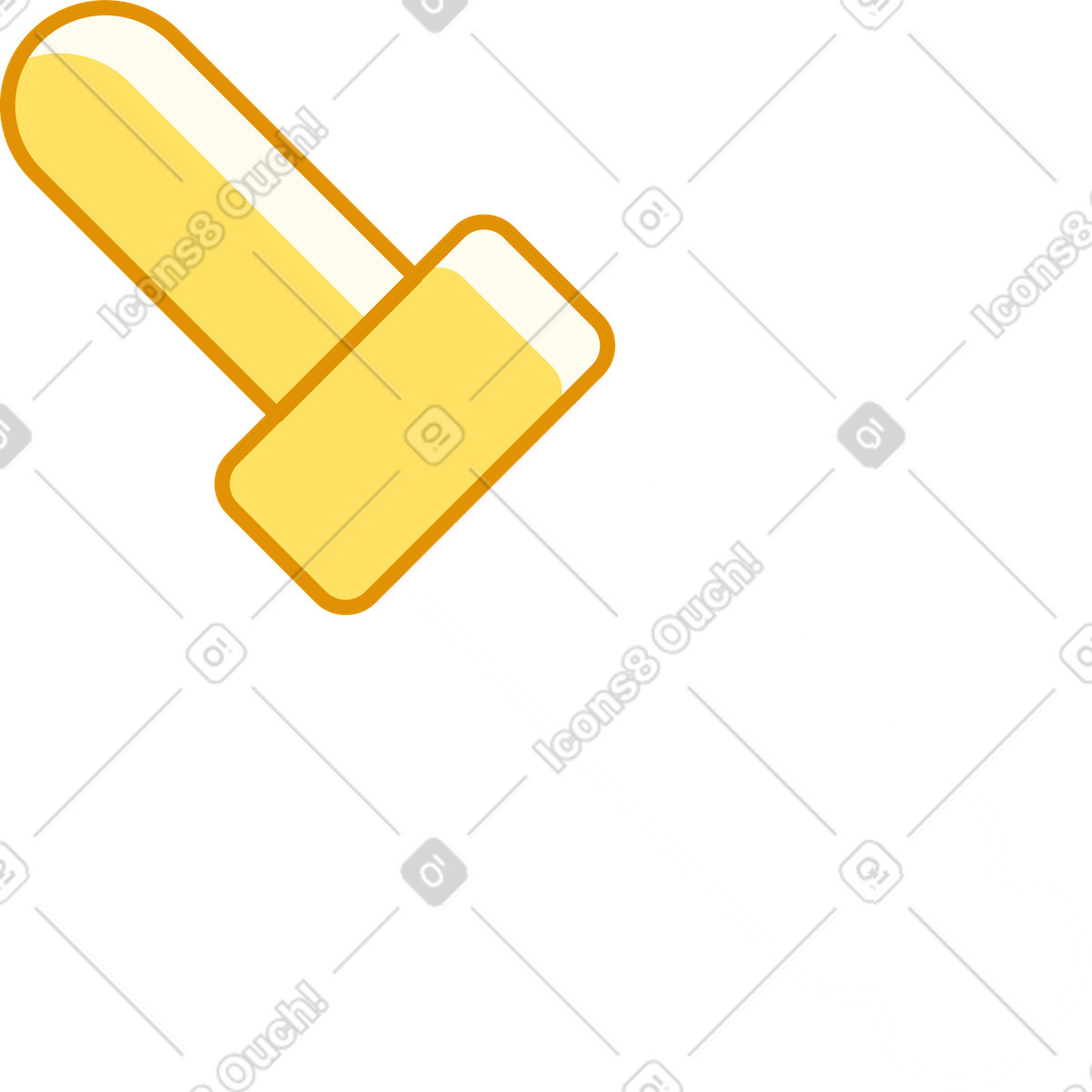 Ilustração de Ferramenta pipeta em no estilo Rainbow para baixar em PNG, SVG