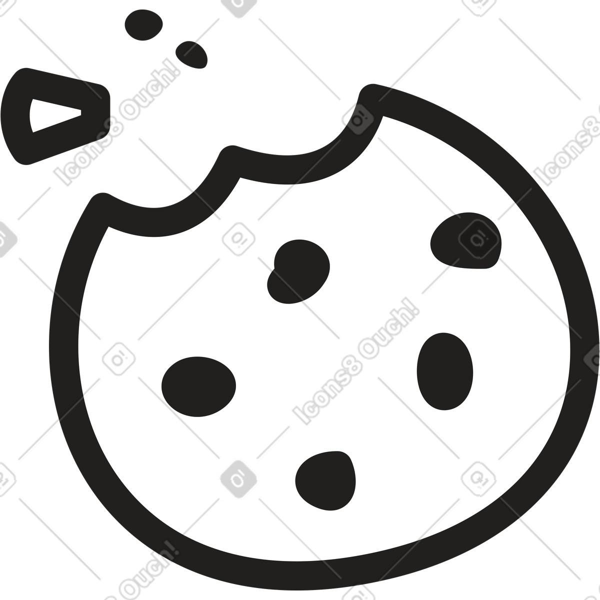 Illustration Demander un cookie dans le style Little à télécharger aux formats PNG, SVG