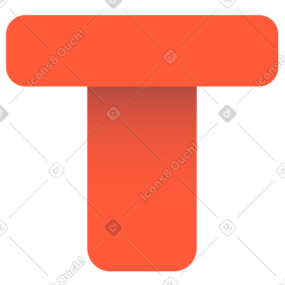 Ilustração de Letra t em no estilo Beam para baixar em PNG, SVG