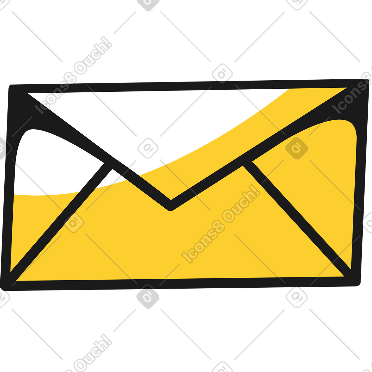 Ilustração de Carta correio em no estilo Taxi para baixar em PNG, SVG