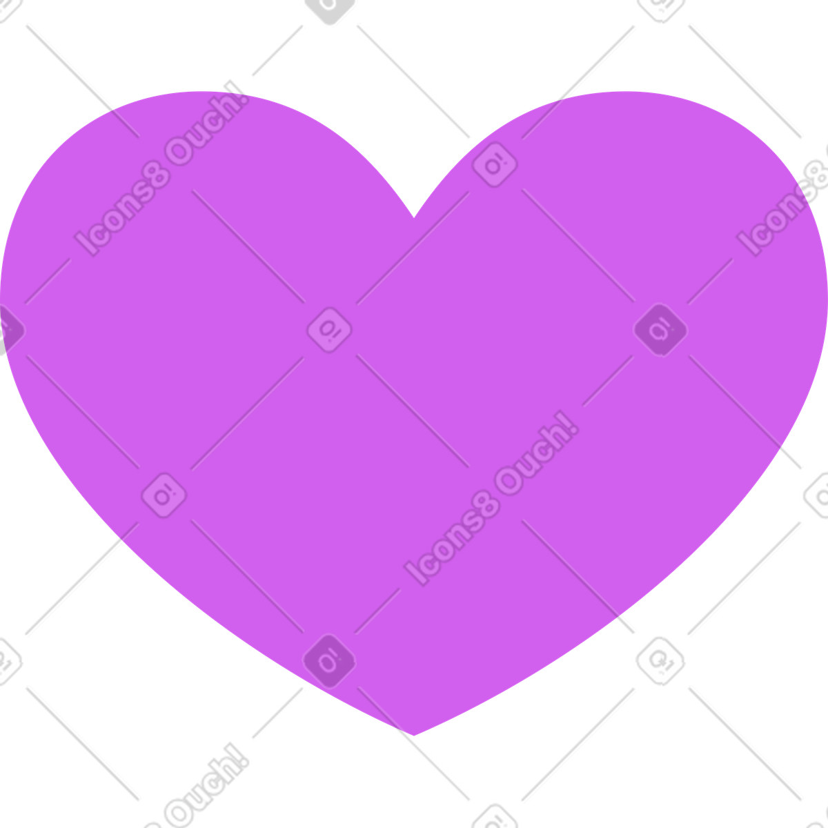 Ilustração de Coração em no estilo Conifer para baixar em PNG, SVG