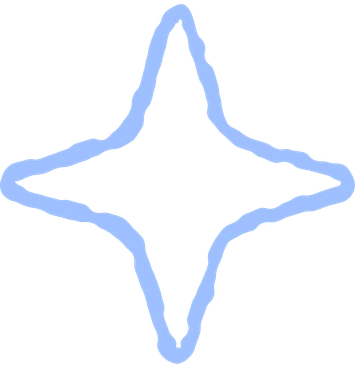 Blue star PNG, SVG
