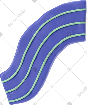 녹색 줄무늬가 있는 파란색 천으로 된 팔 PNG, SVG