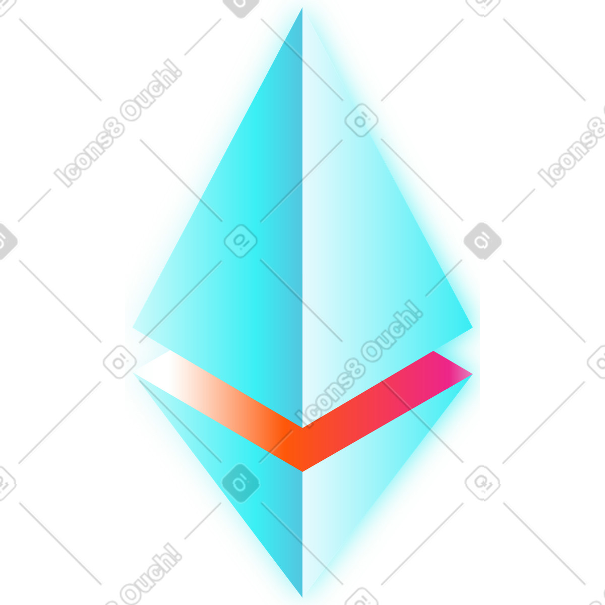 Illustration Symbole éthéré dans le style Glare à télécharger aux formats PNG, SVG