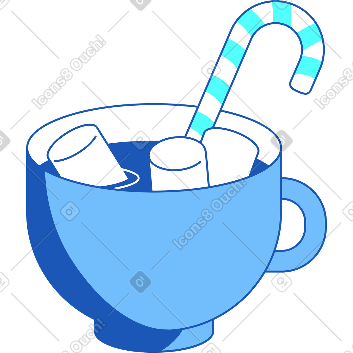 Illustration Tasse de cacao dans le style Storyline à télécharger aux formats PNG, SVG