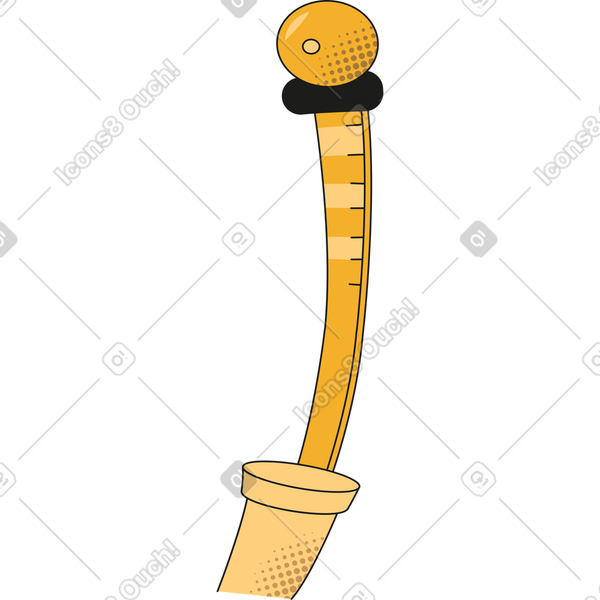 Strenght meter illustration in Rubber style download in PNG, SVG