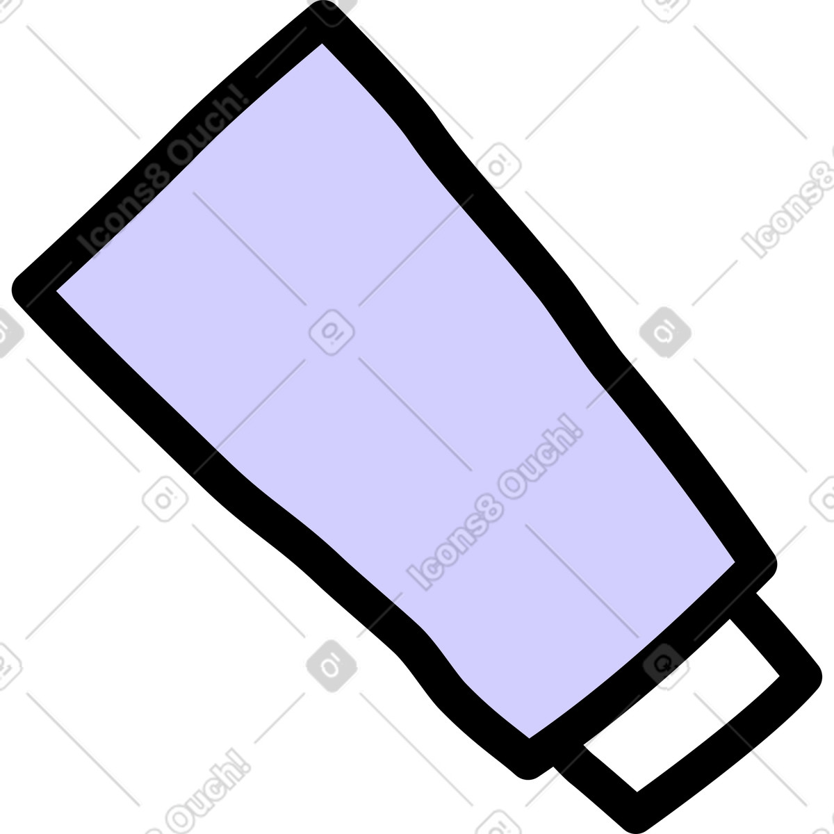 Tubo illustrazione in stile Notes scarica in PNG, SVG