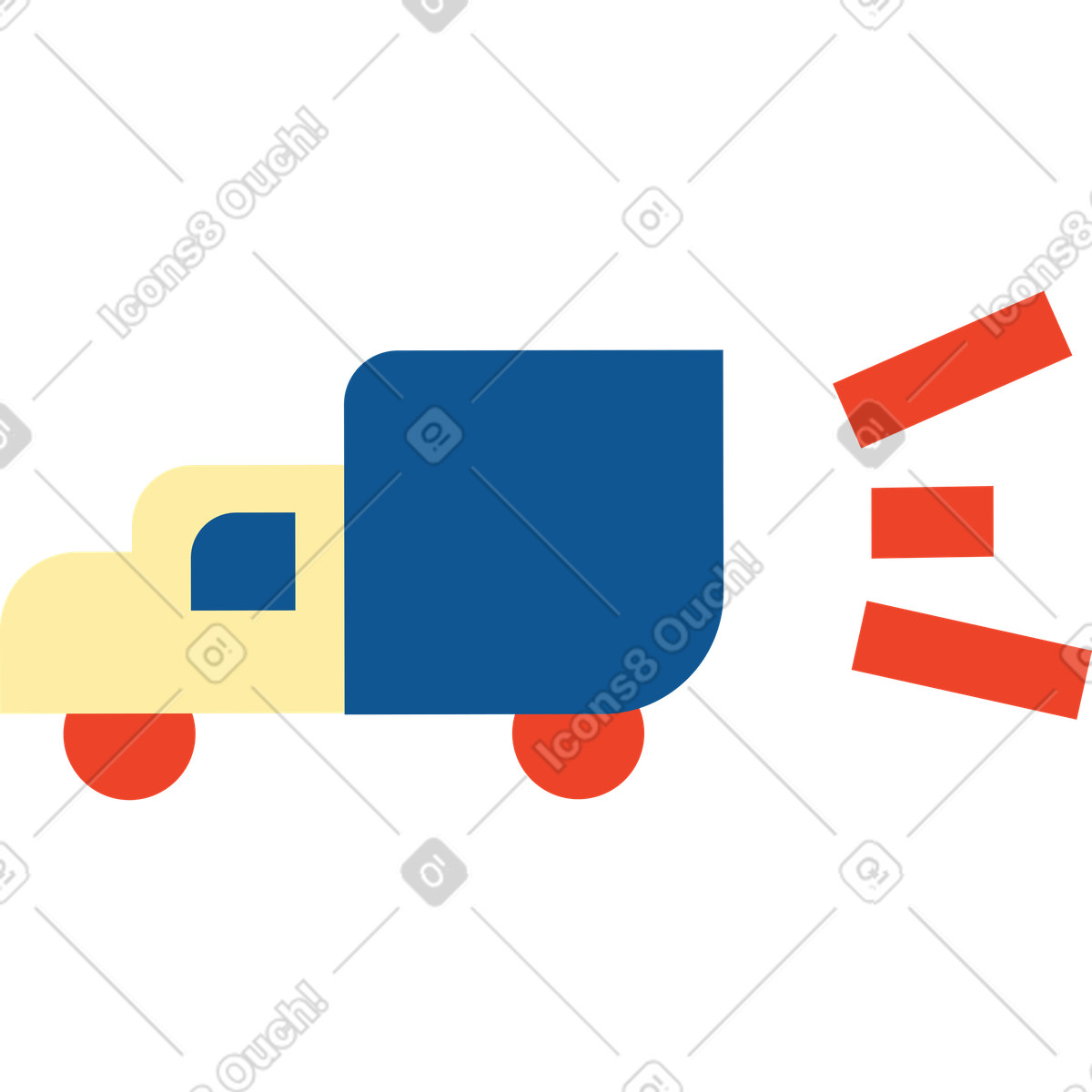 Ilustração de Carro em no estilo Polar para baixar em PNG, SVG