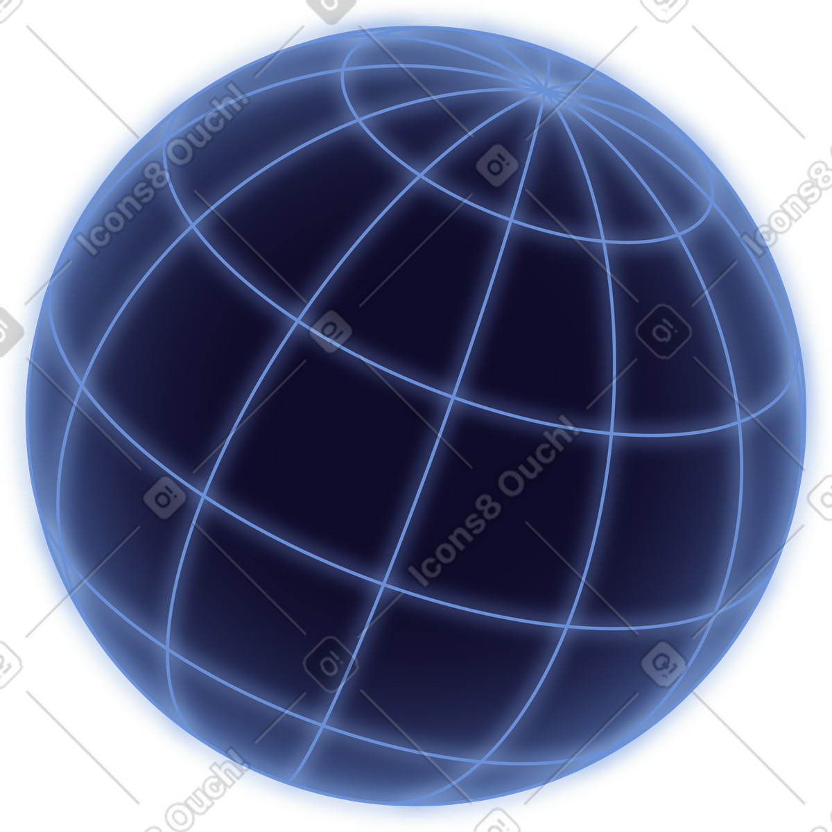Virtual planet-Illustration im Dimension-Stil als Download in PNG, SVG
