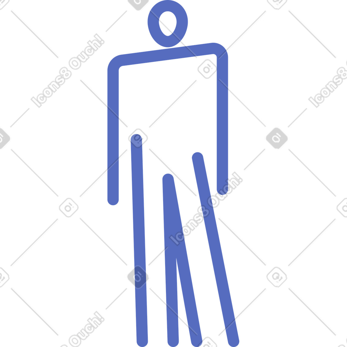 Illustration Figure humaine dans le style Juicy à télécharger aux formats PNG, SVG