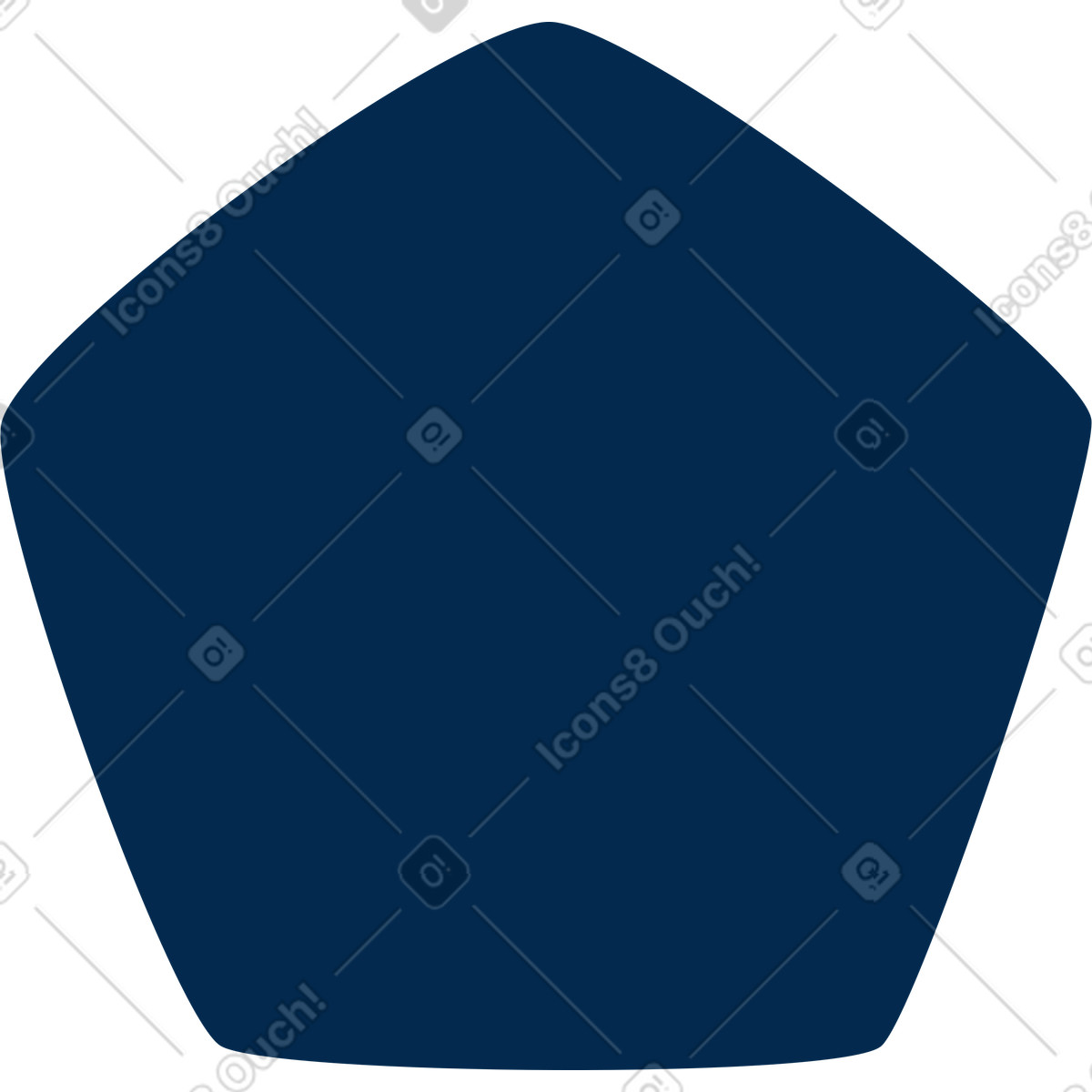 Pentagono illustrazione in stile Flame scarica in PNG, SVG