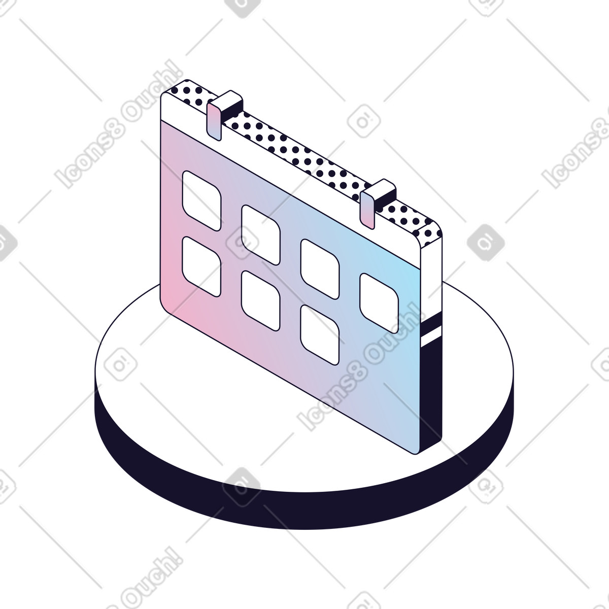 Calendar Scheduling, Event Planner, Time Management illustration in Node style download in PNG, SVG
