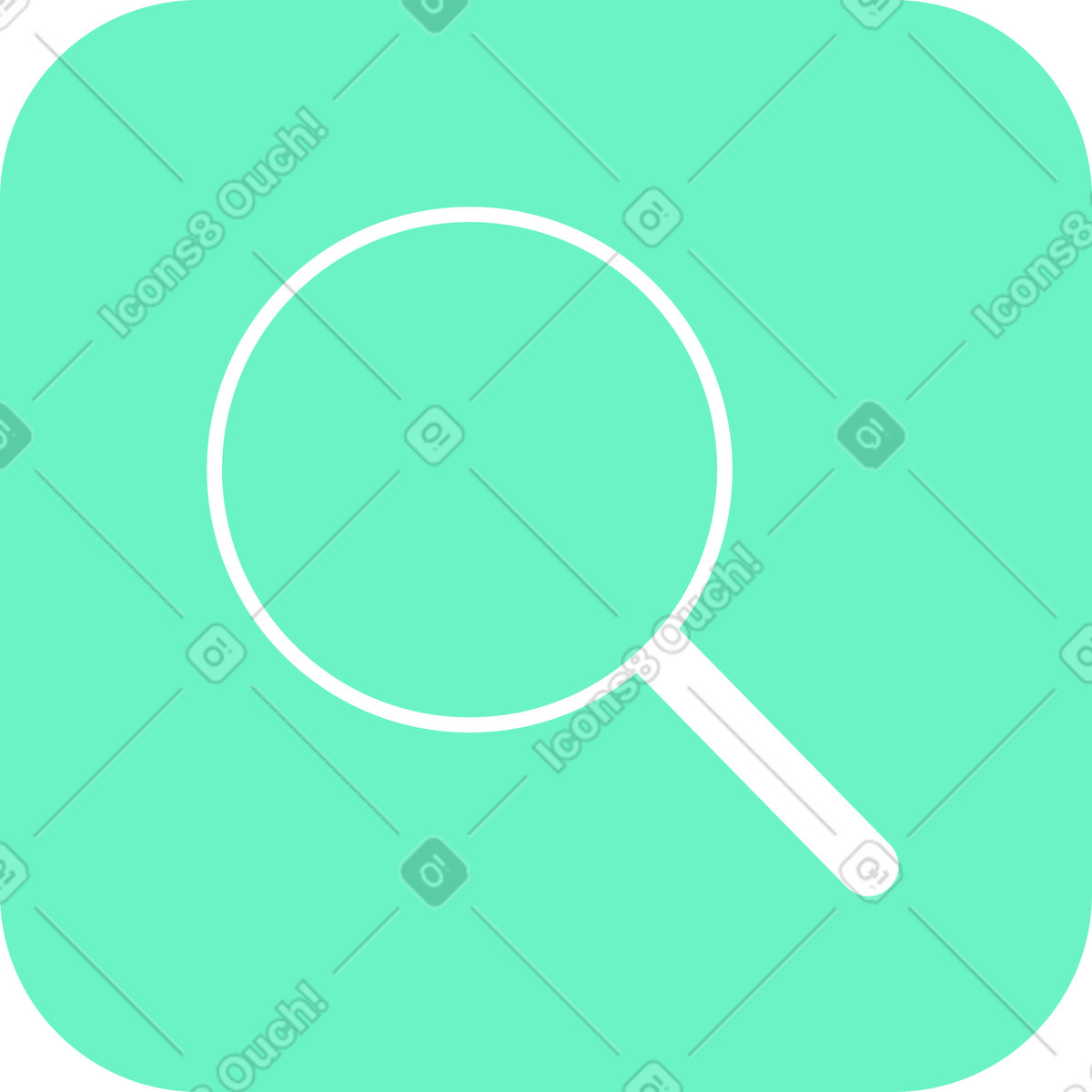 Ilustración Icono de lupa en estilo Lucent a descargar en PNG y SVG