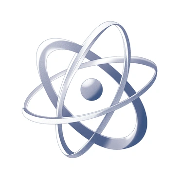A complex arrangement of interconnected shapes symbolizing the merging of PMAT and nuclear fusion technology. Various geometric forms twist and intertwine, creating a sense of movement and transformation. In the center, a circular element represents the core of nuclear fusion, surrounded by angular lines radiating outward, symbolizing the flow of energy. Lines and curves connect the different parts, reflecting the merging of two advanced technologies. The overall structure conveys a sense of innovation and progress.