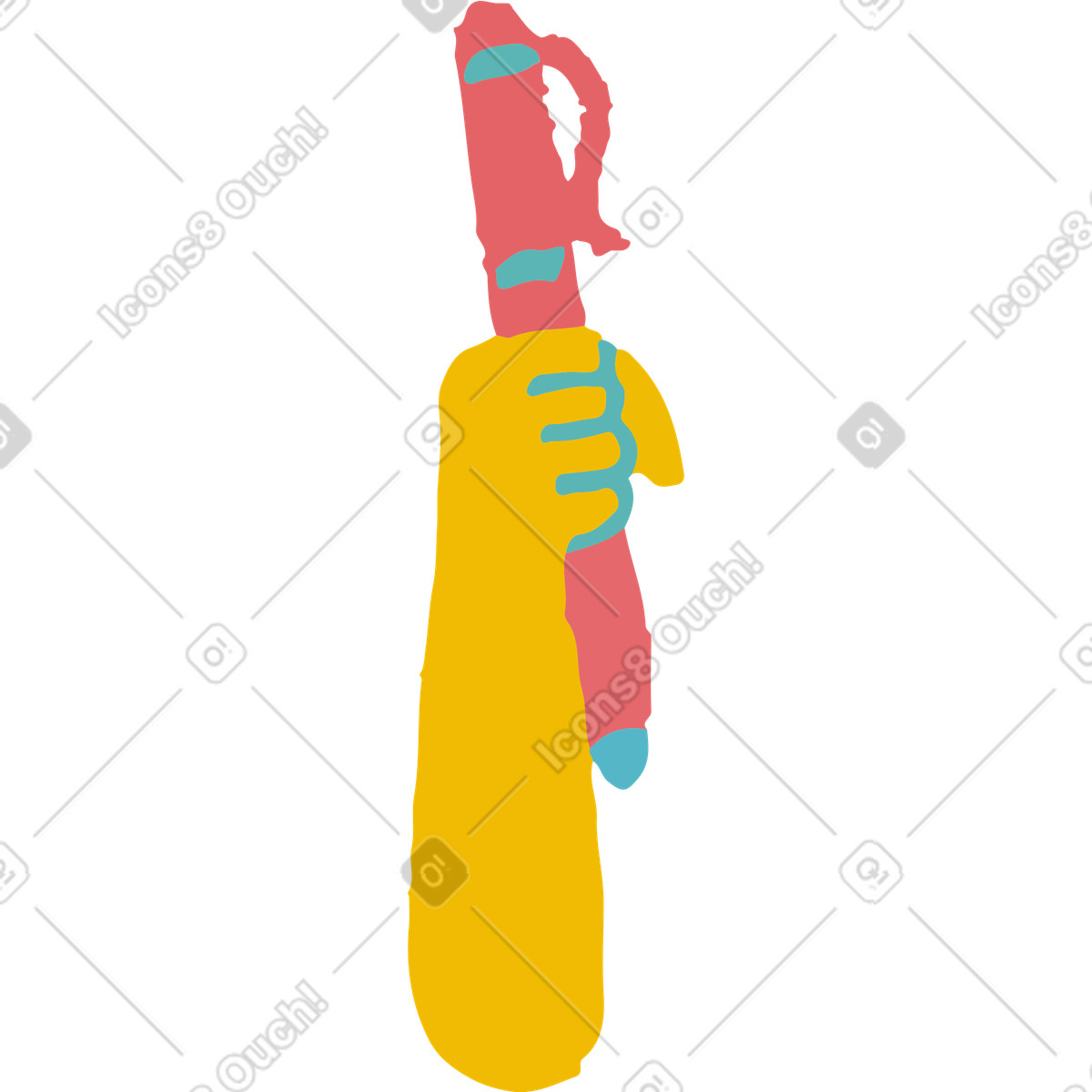 Flamenco 스타일의 펜 일러스트레이션 PNG, SVG 다운로드