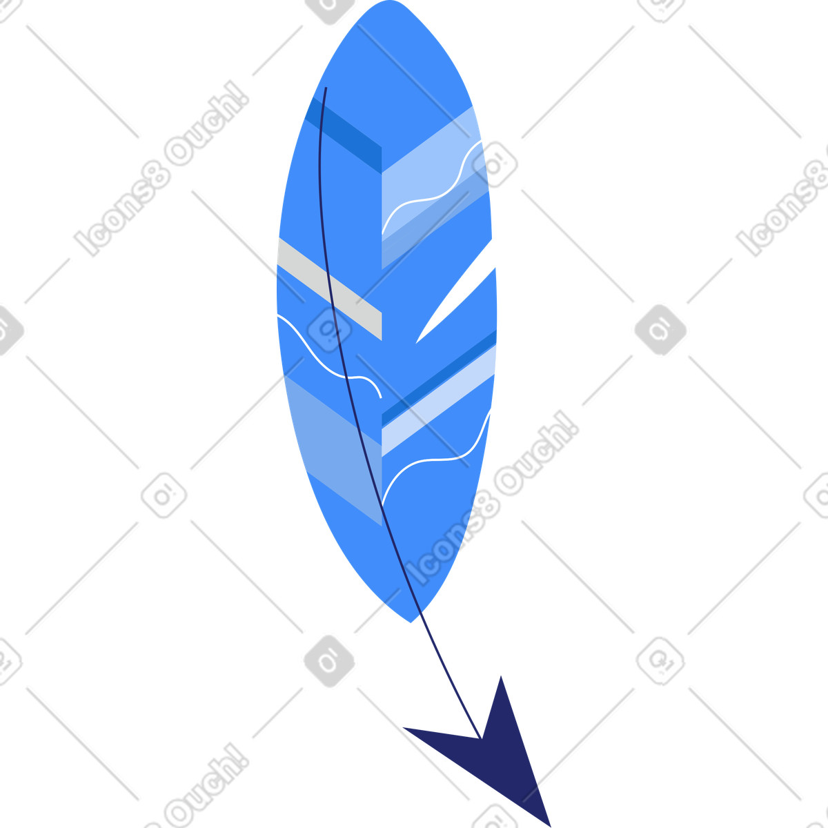 Arrow illustration in Clip style download in PNG, SVG