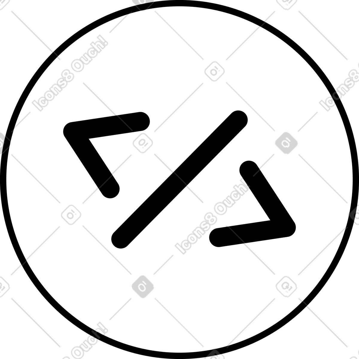 Code icon illustration in PNG, SVG