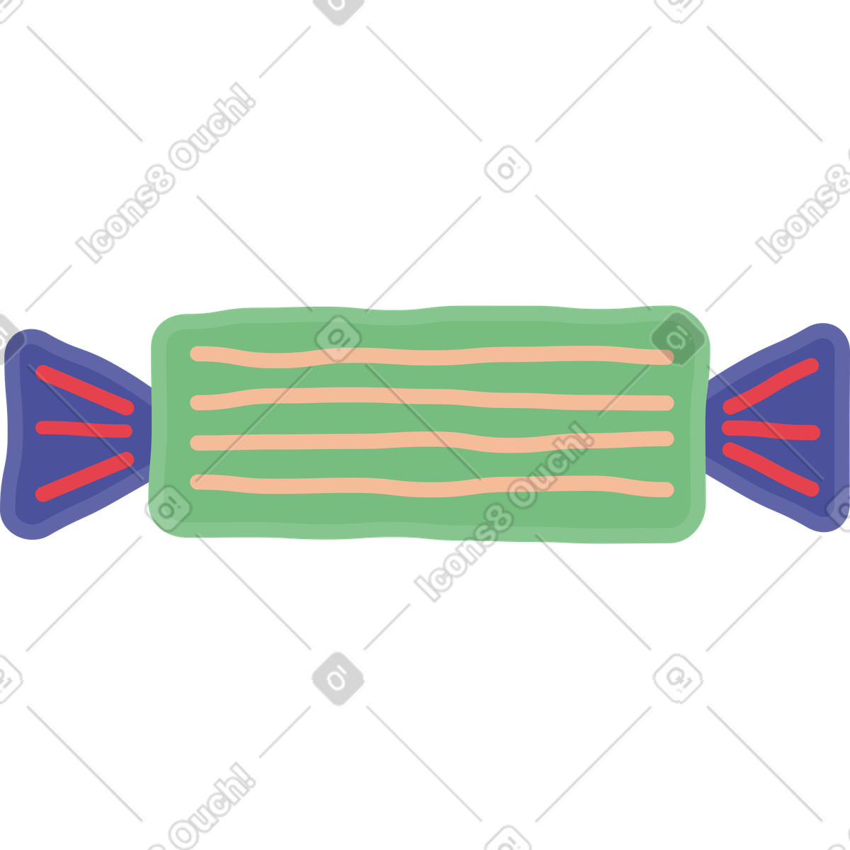 Ilustração de Pirulito em no estilo Stripy para baixar em PNG, SVG