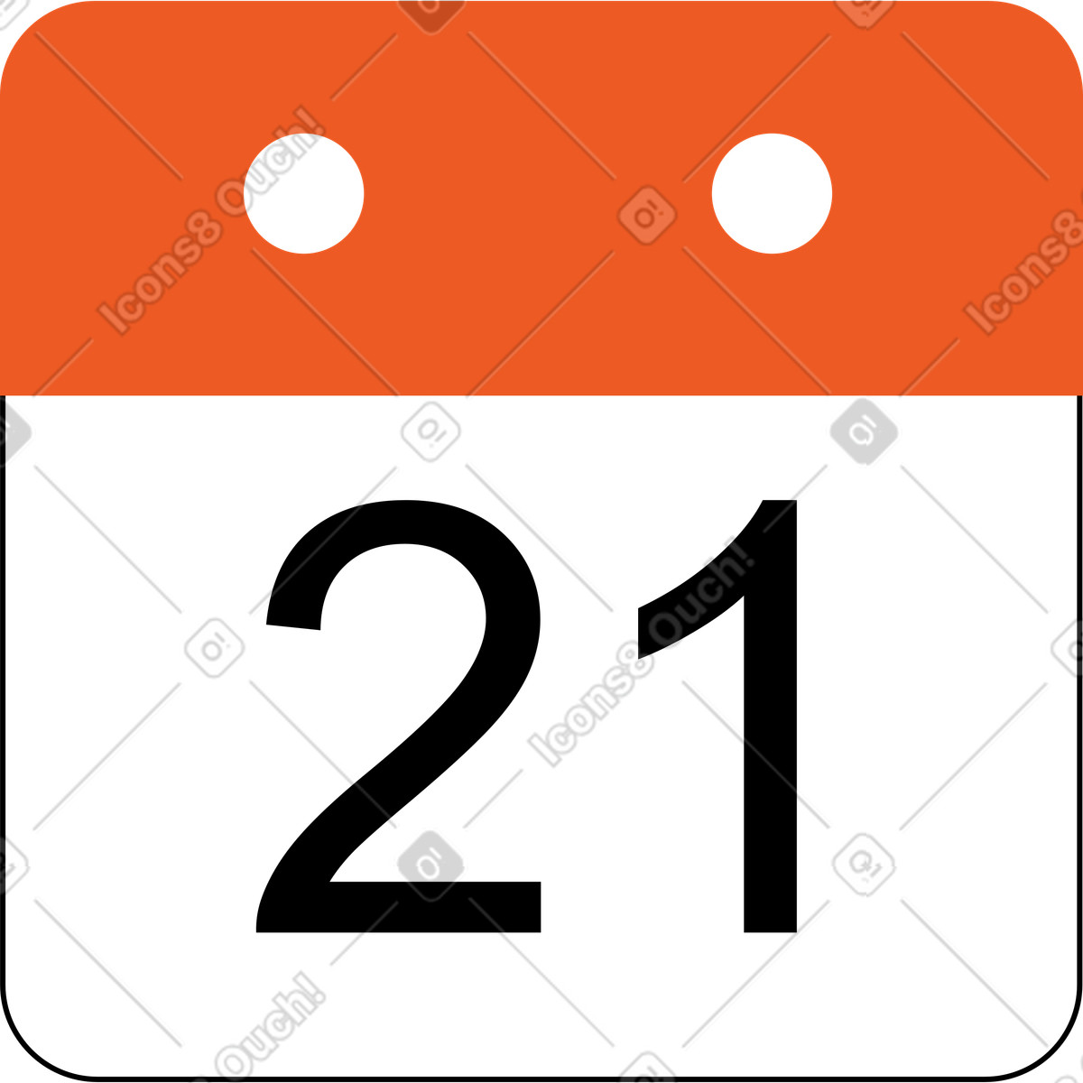 Ilustração de Calendário em no estilo Tiny para baixar em PNG, SVG