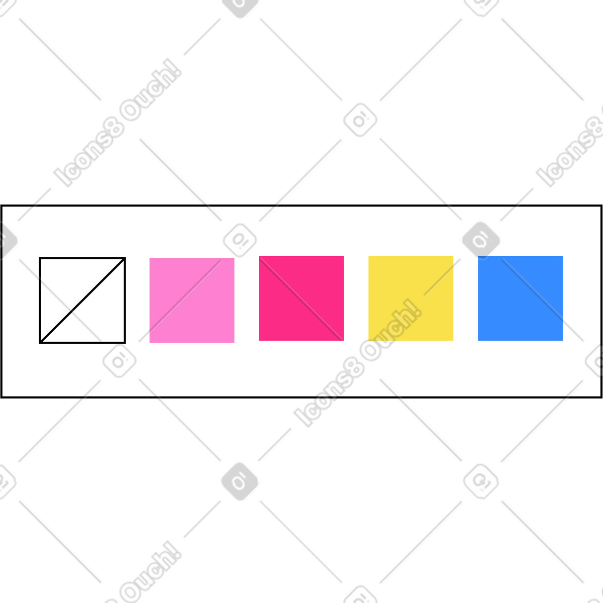 Digital palette illustration in Knotty style download in PNG, SVG