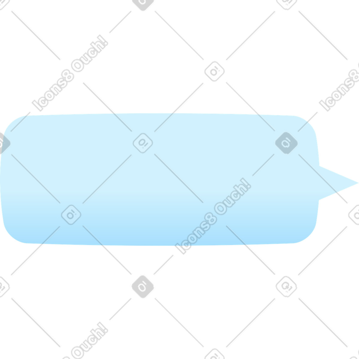 Ilustração de Balão fala em no estilo Glossy para baixar em PNG, SVG
