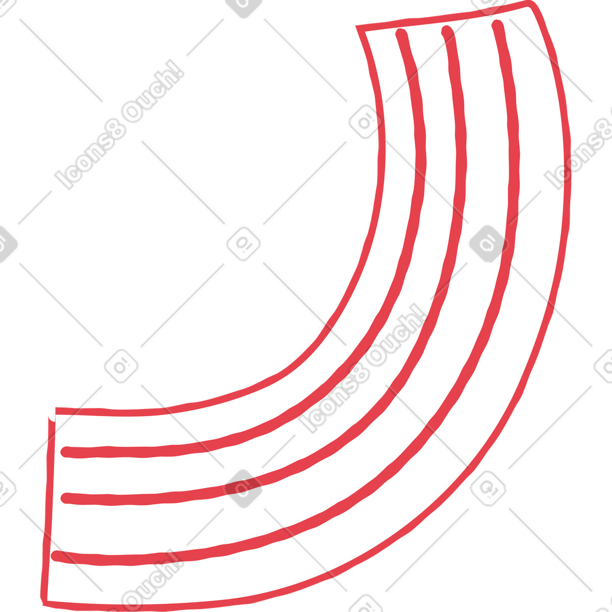 Braccio illustrazione in stile Stripy scarica in PNG, SVG
