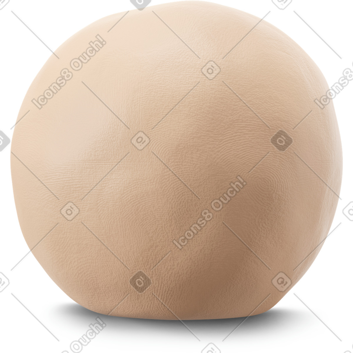 Ilustração de Cabeça sem rosto em no estilo 3D Stripy para baixar em PNG, SVG