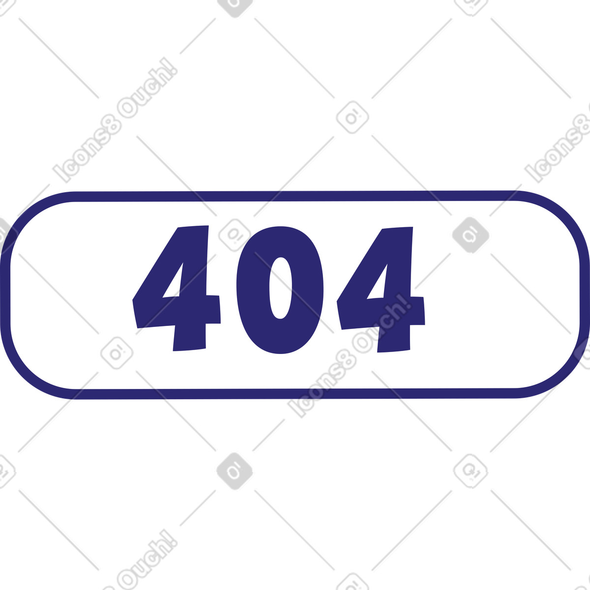 404 error button illustration in Cut style download in PNG, SVG