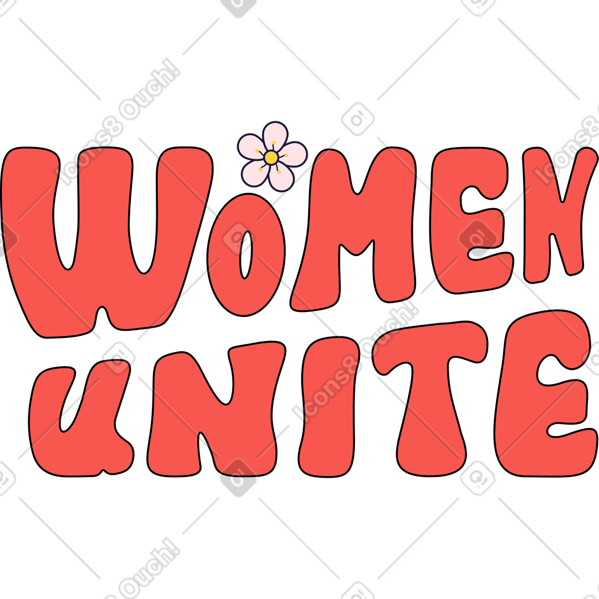 Le donne si uniscono illustrazione in stile Surr scarica in PNG, SVG