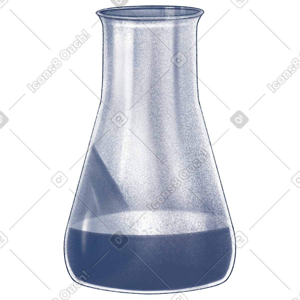 Haze スタイルの Narrow flask のイラストをPNG、SVG形式でダウンロード