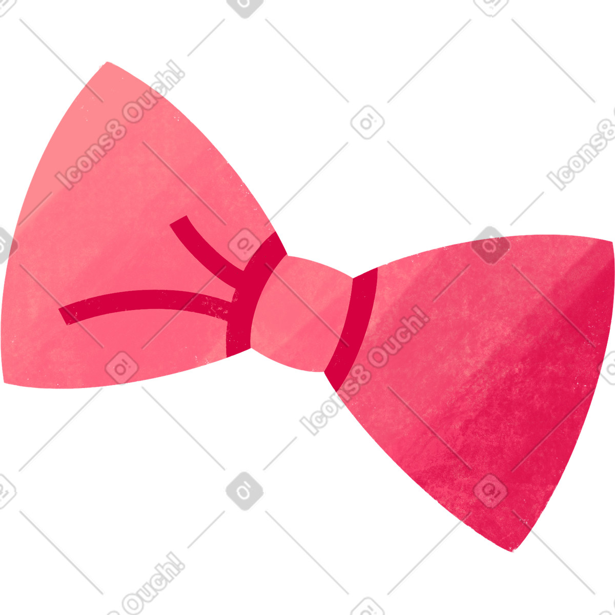 Pink bow tie illustrazione in stile Bonbon scarica in PNG, SVG