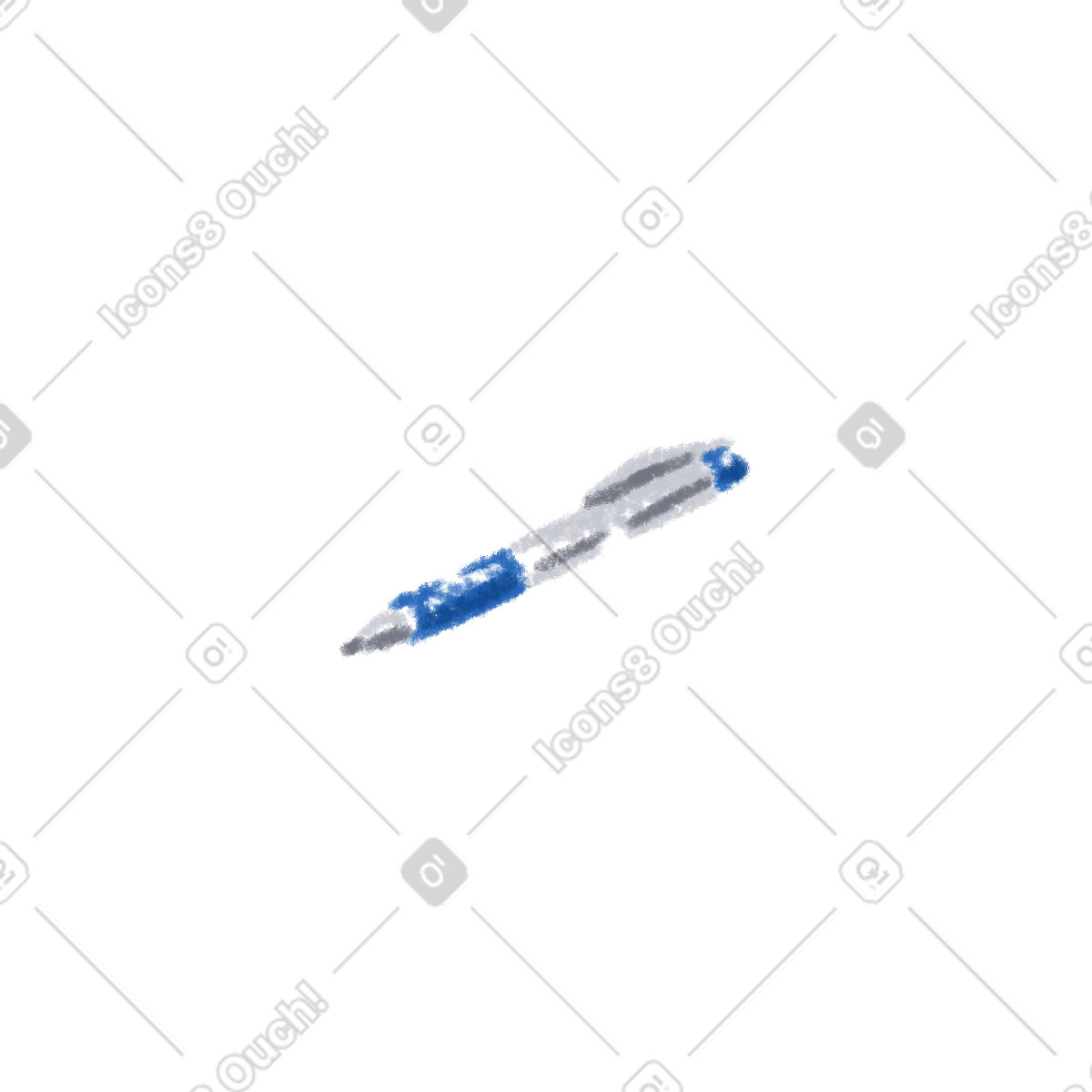 Illustration Ballpoint pen dans le style Sketchbook à télécharger aux formats PNG, SVG