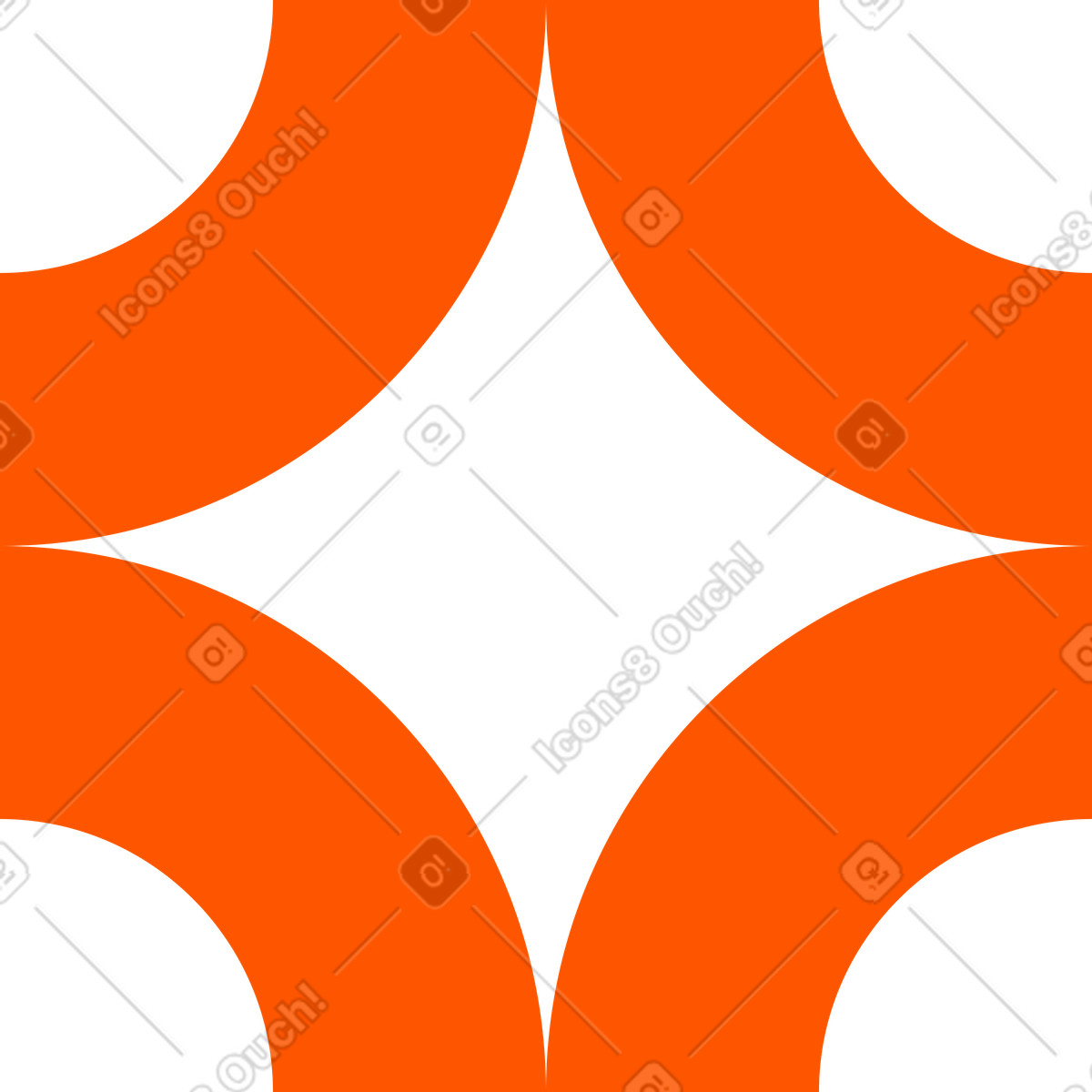 Illustration Forme d'étoile orange dans le style Framework à télécharger aux formats PNG, SVG
