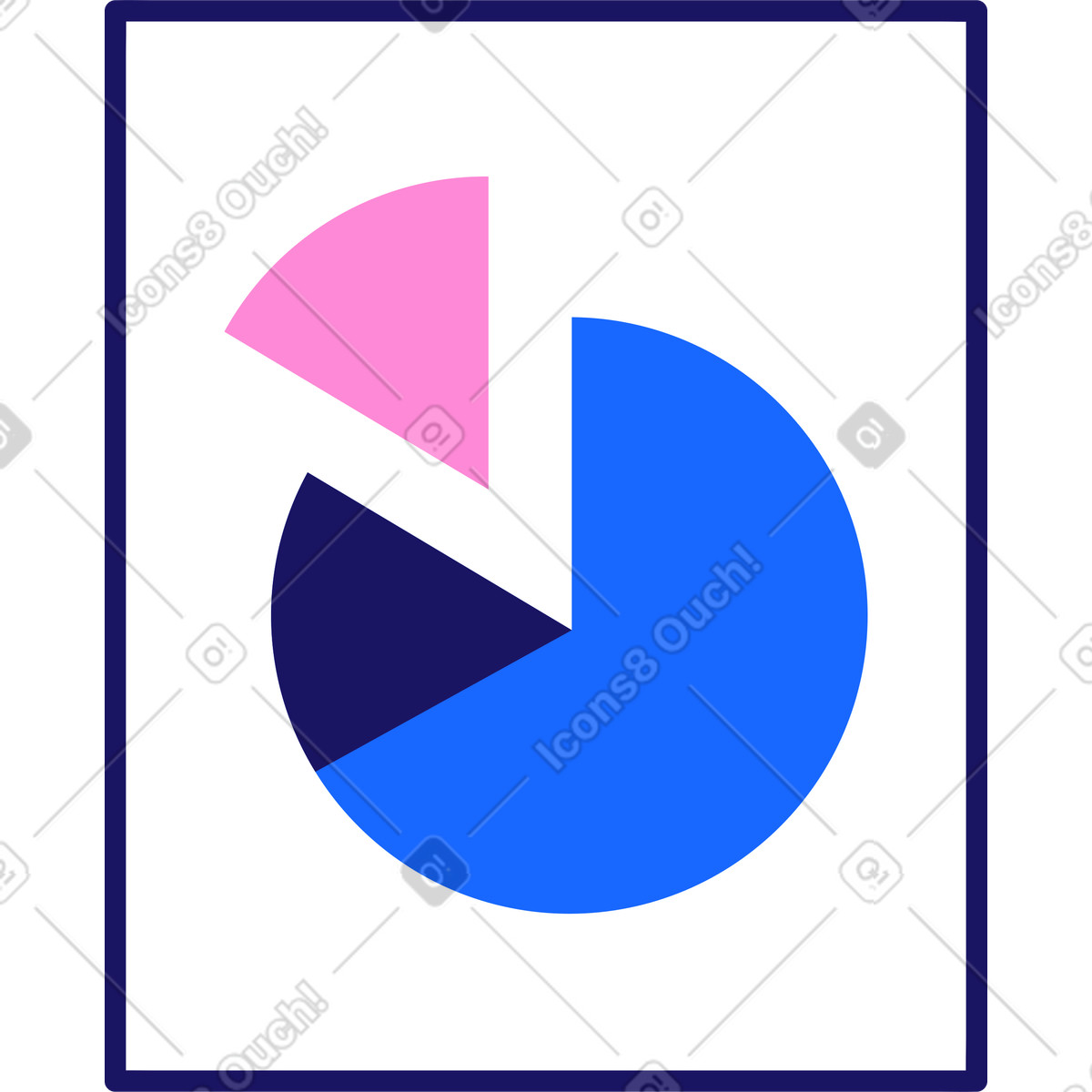 Kleines poster mit diagramm-Illustration im Matey-Stil als Download in PNG, SVG