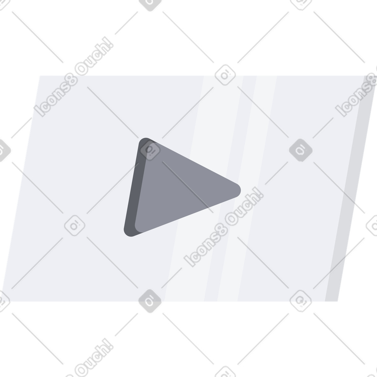 Иллюстрация Кнопка youtube в стиле Jaconda — скачать в форматах PNG, SVG