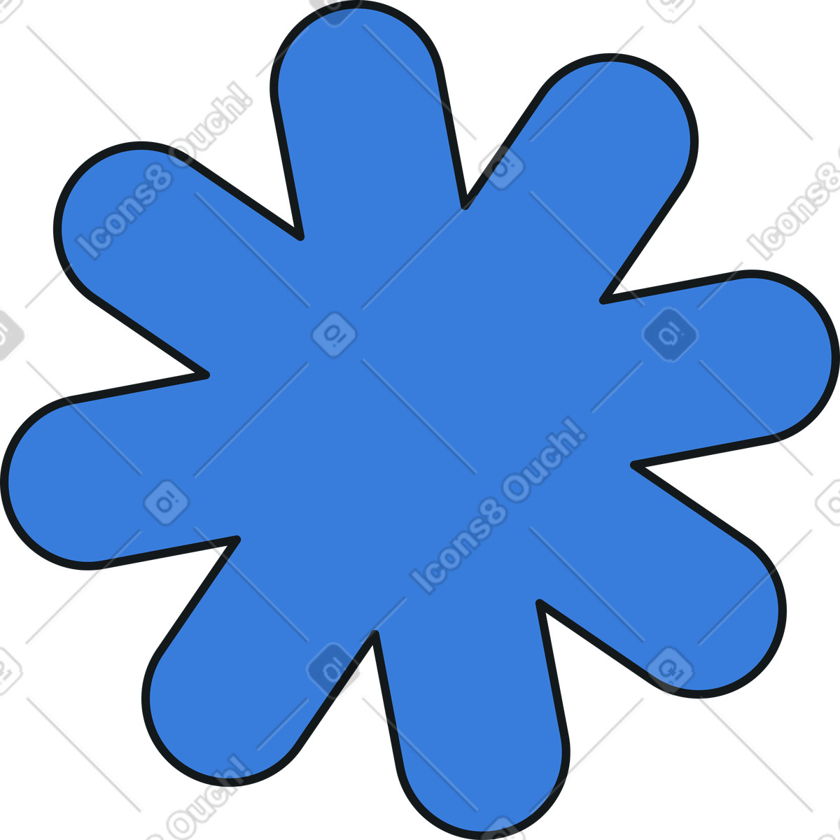 Geometrische figur-Illustration im Midnight-Stil als Download in PNG, SVG