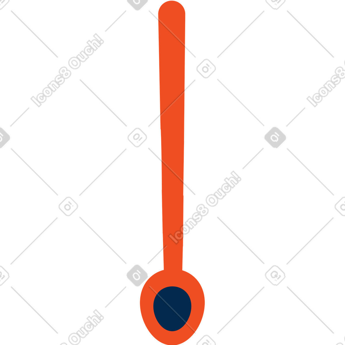 Spoon illustration in Flame style download in PNG, SVG