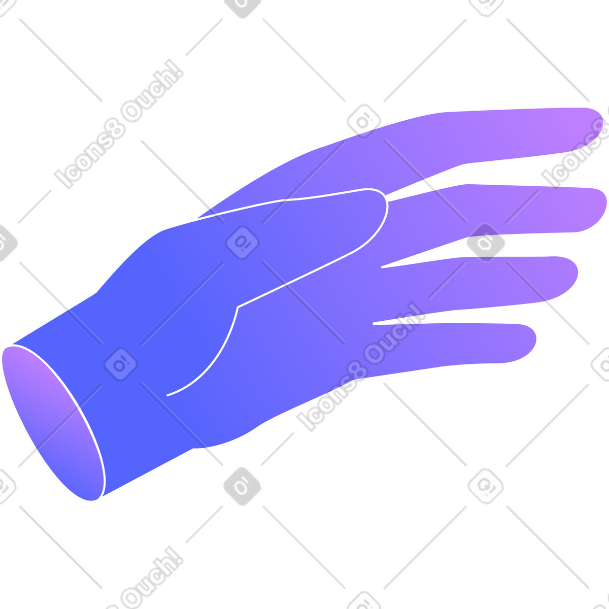 Illustration Main dans le style Lucent à télécharger aux formats PNG, SVG