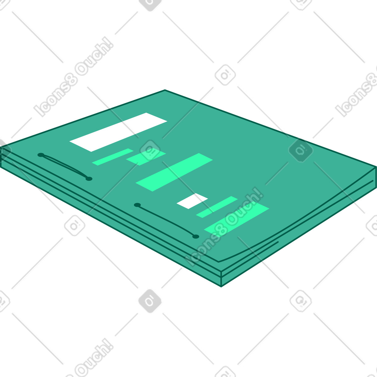Documento pinzato illustrazione in stile Storyline scarica in PNG, SVG
