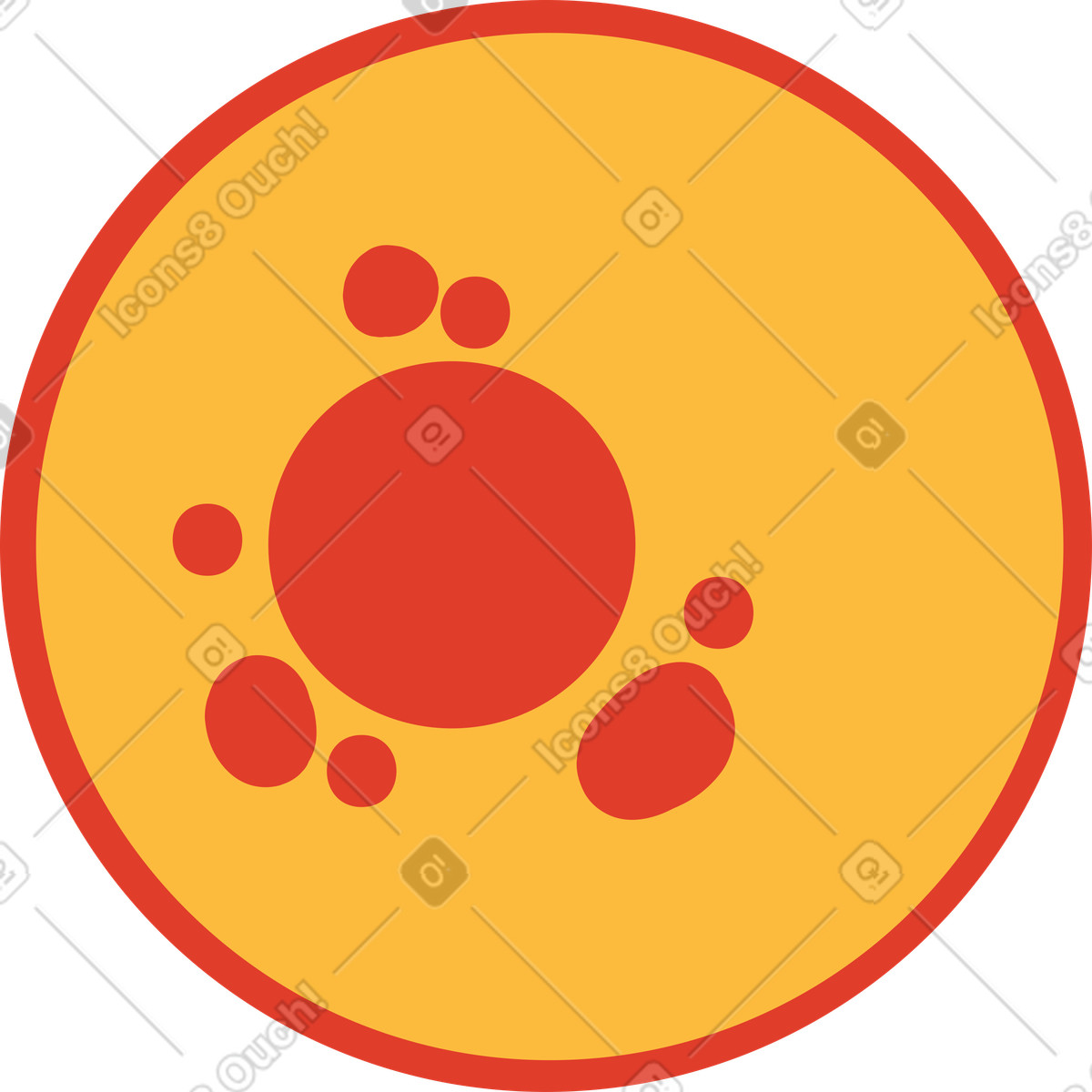 Menschliche zelle-Illustration im Burgundy-Stil als Download in PNG, SVG