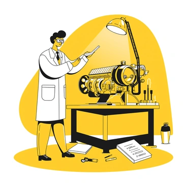An engineer studying the mechanics of a classic internal combustion engine