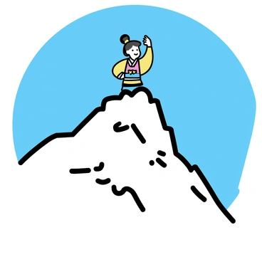 A Shugao figure, with distinct features and vibrant colors, stands triumphantly atop a snowy mountain peak. The figure is adorned in traditional attire, showcasing intricate patterns and details. The mountain peak is rugged and sharply defined, covered in a thick layer of snow that glistens in the sunlight. Clear blue skies stretch above, providing a stark contrast to the white of the snow and the colors of the figure. The pose of the Shugao figure conveys strength and confidence as it gazes into the distance.