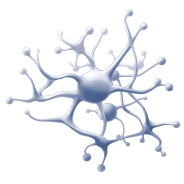 Neurons in the prefrontal cortex depicted as colorful, glowing threads weaving together