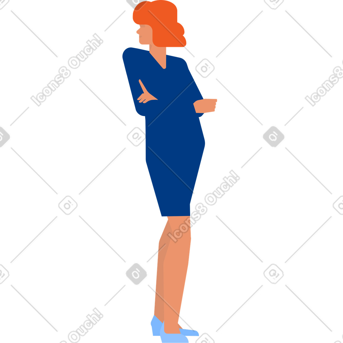 Ilustração de Mulher em lbd no estilo Urban para baixar PNG, SVG