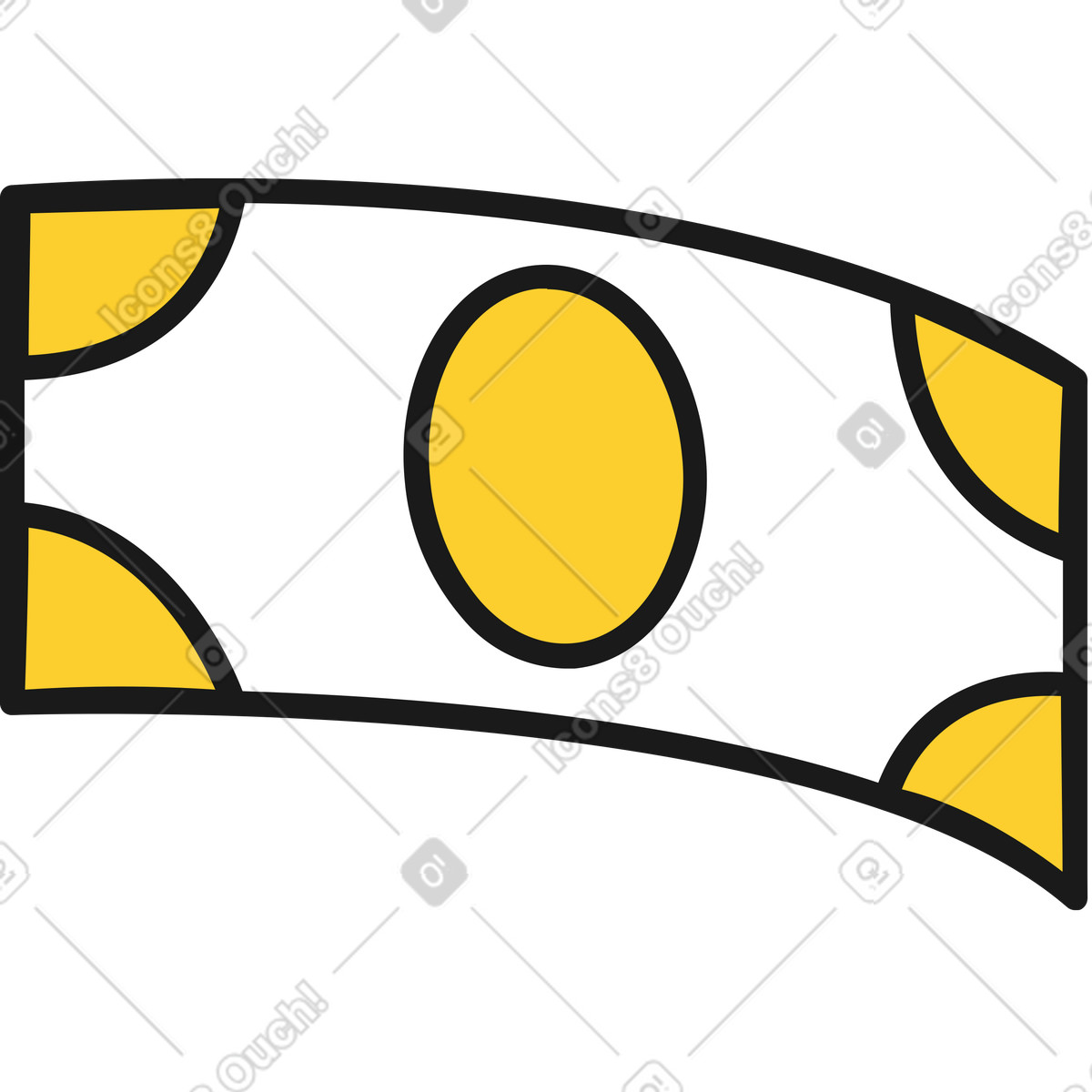 Taxi スタイルの 紙幣 のイラストをPNG、SVG形式でダウンロード