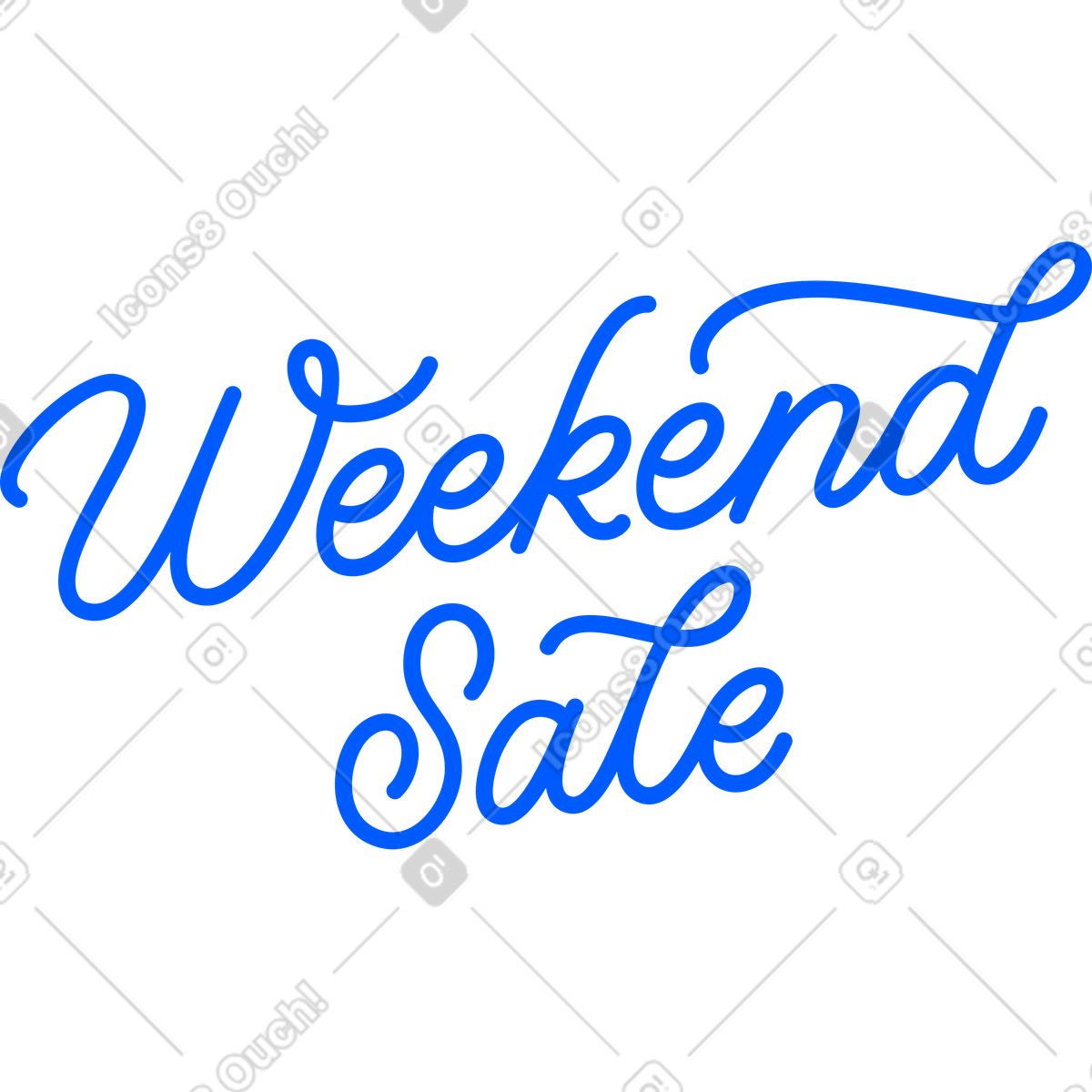 Ilustración animada Texto de estilo caligrafía venta fin semana letras en Lettering a descargar en GIF, Lottie (JSON), AE